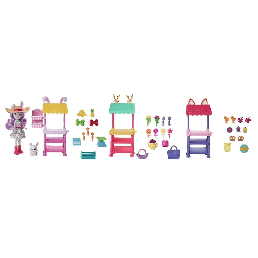 Amazon.com: Mattel Enchantimals City Tails Bunny Farms